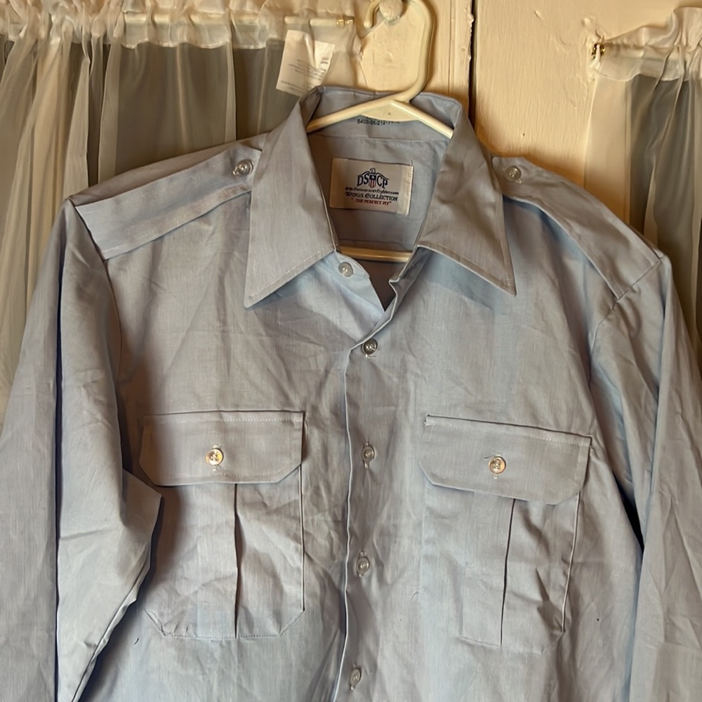 DSCP Wings Collection Air Force Shirt Men’s 17.5x36 Blue “The Perfect Fit”